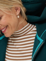 FatFace Green Amy Zip Up Hoodie - Image 4 of 5