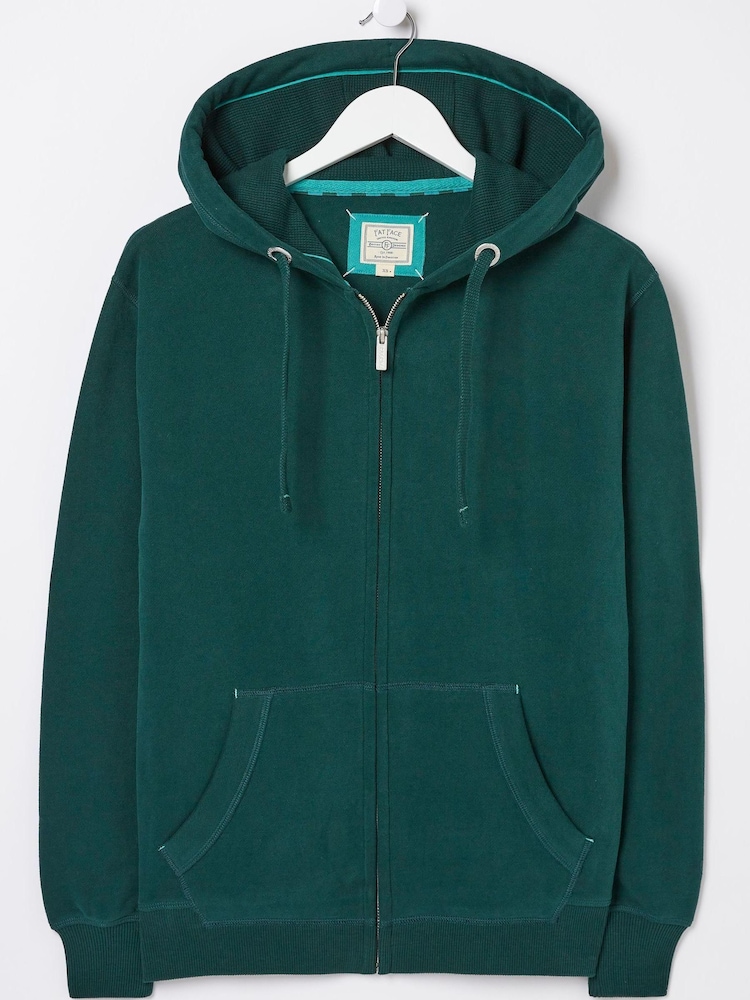 FatFace Green Amy Zip Up Hoodie - Image 5 of 5