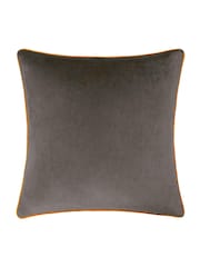 Furn Brown Meridian Velvet 55cm X 55cm Cushion Cover - Image 3 of 5