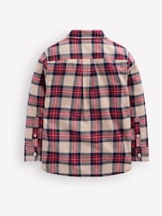 Boden Red Cosy Cotton Check Shirt - Image 2 of 3
