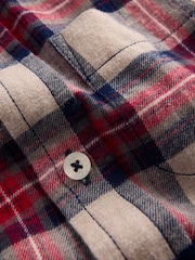 Boden Red Cosy Cotton Check Shirt - Image 3 of 3