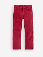 Boden Red Classic Slim Cord Trousers - Image 1 of 3