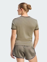 adidas Originals Brown Heather 3S Cali T-Shirt - Image 2 of 5