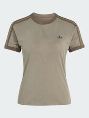 adidas Originals Brown Heather 3S Cali T-Shirt - Image 5 of 5