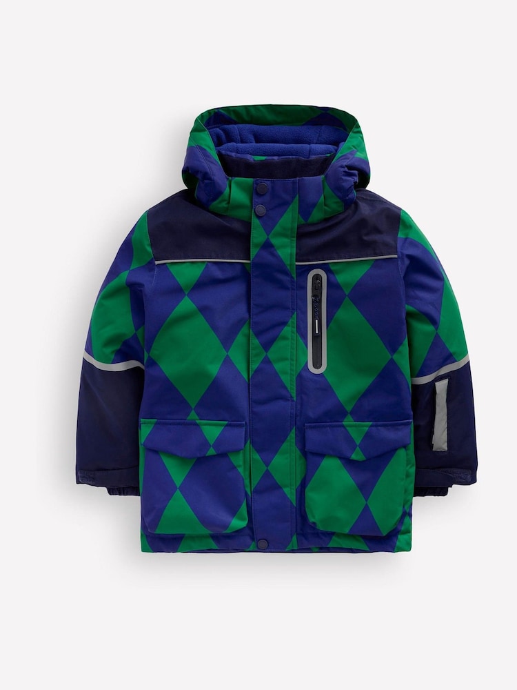 Boden Blue All-weather Waterproof Coat - Image 2 of 6 Boden Blue All-weather Waterproof Coat - Image 2 of 6