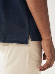 Lyle & Scott Navy Blue Towelling Resort Shirt - Image 5 of 5