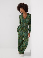 Joe Browns Green Aurelia Long Sleeve Jersey Jumpsuit - Image 2 of 5