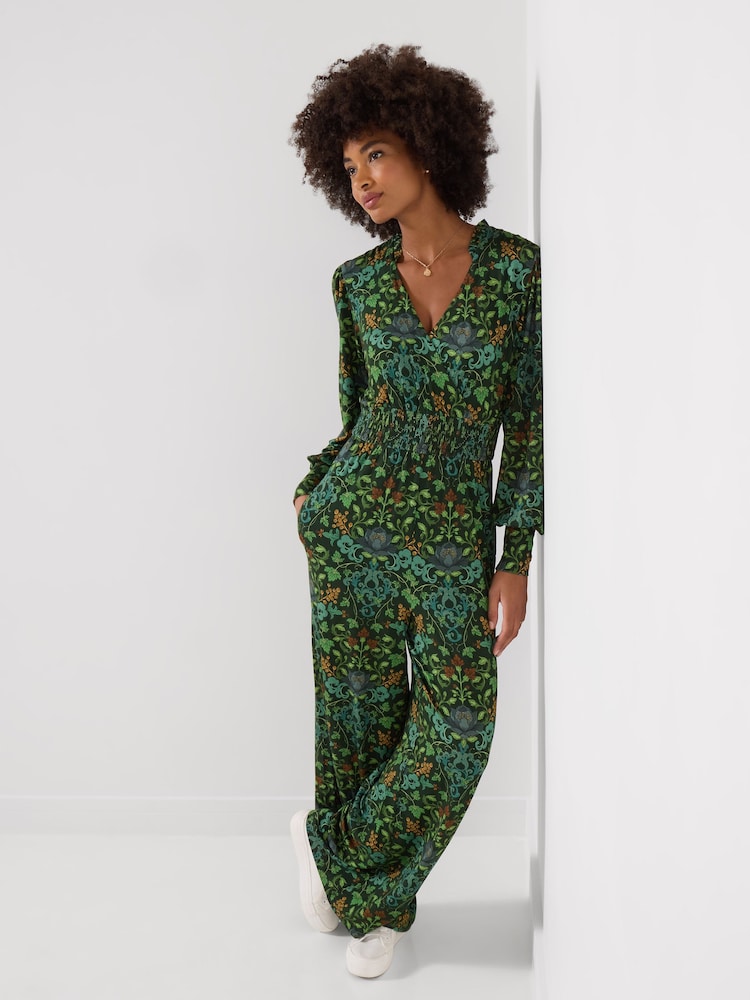 Joe Browns Green Aurelia Long Sleeve Jersey Jumpsuit - Image 2 of 5 Joe Browns Green Aurelia Long Sleeve Jersey Jumpsuit - Image 2 of 5