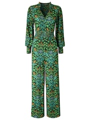 Joe Browns Green Aurelia Long Sleeve Jersey Jumpsuit - Image 5 of 5