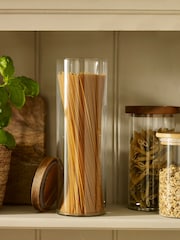 Clear Glass Pasta Jar with Bamboo Lid - Image 1 of 3