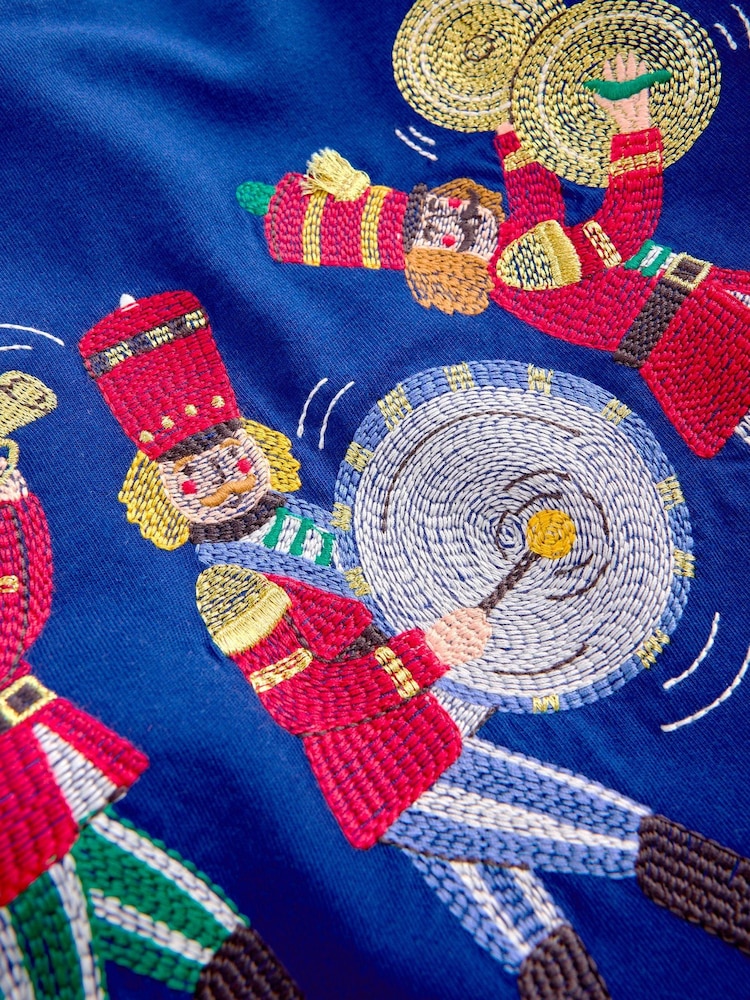 Boden Blue Long Sleeve Superstitch T-Shirt - Image 3 of 3