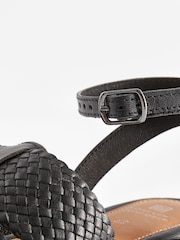 črna - Usnjeni čevlji Forever Comfort® Weave Huaraches - Slika 8 iz 8
