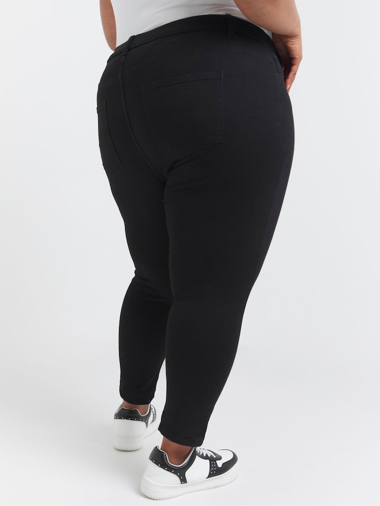 Simply Be Black 24/7 Blue Skinny Jeans - Image 2 of 4
