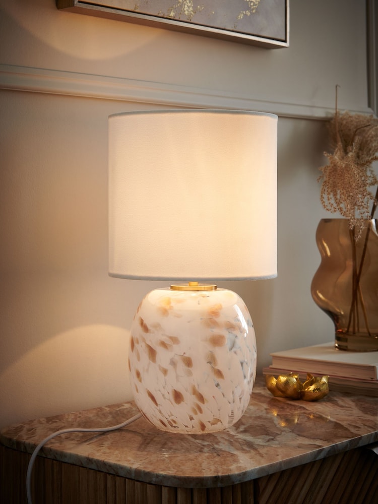 Brass Confetti Glass Table Lamp - Image 1 of 5