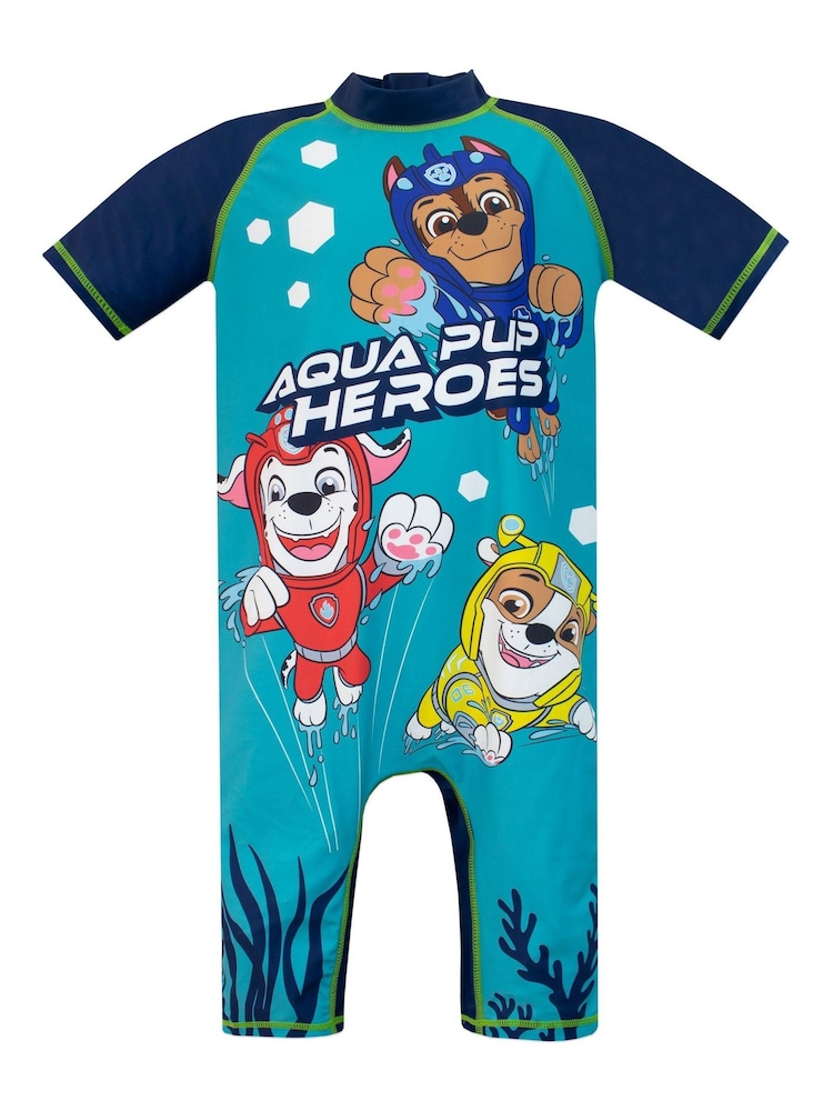 Character Silver PAW Patrol Aqua Pups Rash Suit - Image 1 of 7