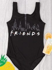 Vanilla Underground Black Friends Girls Swimsuit - Image 1 of 6