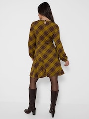 Joe Browns Brown Heritage Check Jersey Mini Dress - Image 4 of 7
