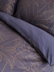 Swoon Navy Klee 220 Thread Count Duvet Cover and Pillowcase Set - Image 2 of 4