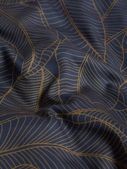 Swoon Navy Klee 220 Thread Count Duvet Cover and Pillowcase Set - Image 4 of 4