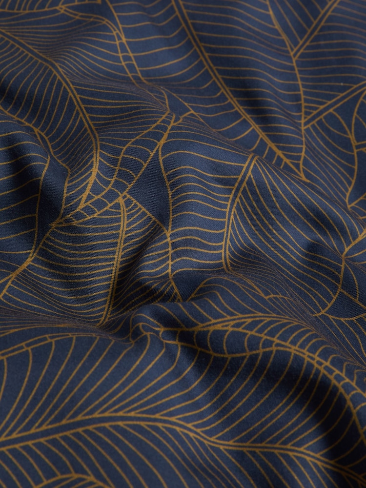 Swoon Navy Klee 220 Thread Count Duvet Cover and Pillowcase Set - Image 4 of 4