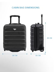 Flight Knight 45x36x20cm EasyJet Underseat 2 Wheel ABS Hard Case Cabin Carry On Hand Luggage - Image 2 of 8