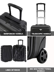 Flight Knight 45x36x20cm EasyJet Underseat 2 Wheel ABS Hard Case Cabin Carry On Hand Luggage - Image 5 of 8