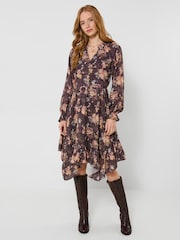 Joe Browns Antique Florals Dippy Hem Midi Dress - Billede 3 af 5