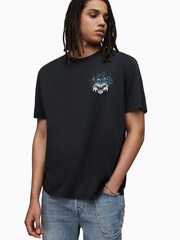 AllSaints Black Tomcat Crew Shirt - Image 1 of 7