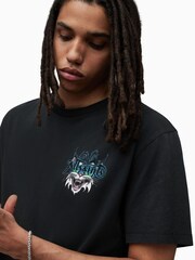 AllSaints Black Tomcat Crew Shirt - Image 5 of 7