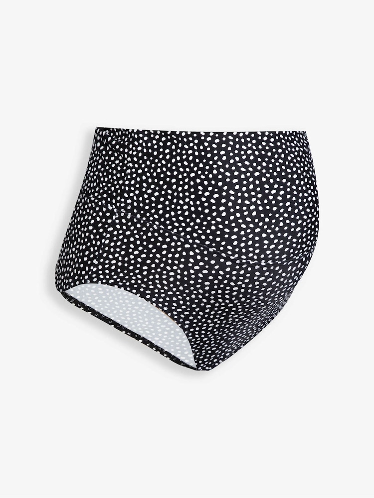 JoJo Maman Bébé Black Spot Frill Maternity Tankini Set - Image 5 of 5