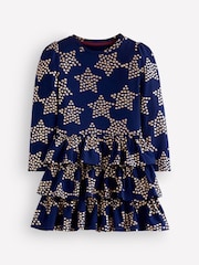 Boden Blue Cora Jersey RaRa Dress - Image 1 of 3