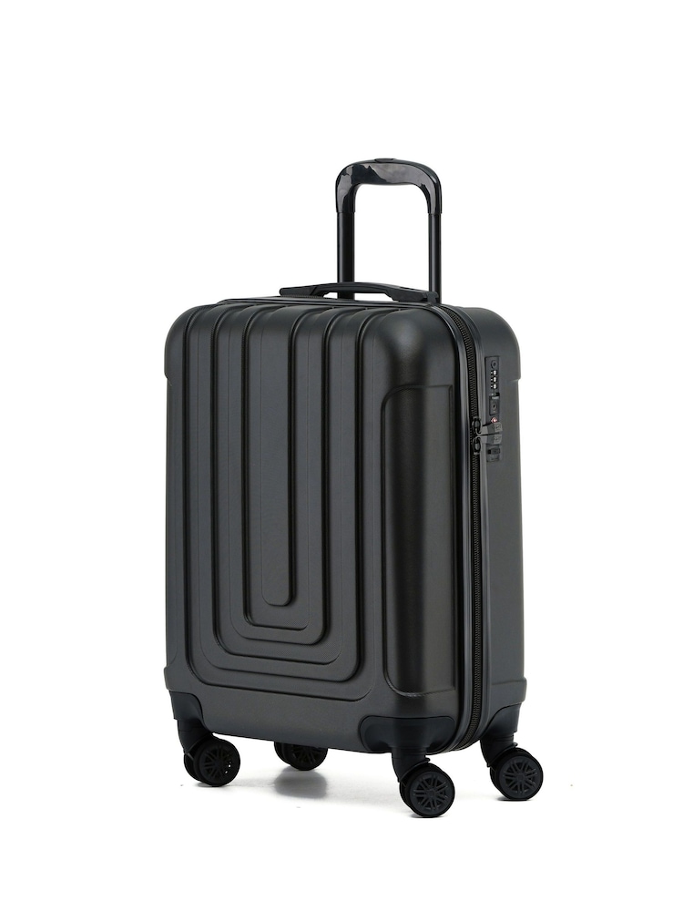 Flight Knight 55x40x20cm Ryanair Priority 8 Wheel ABS Hard Case Cabin Carry On Hand Luggage - Image 1 of 7