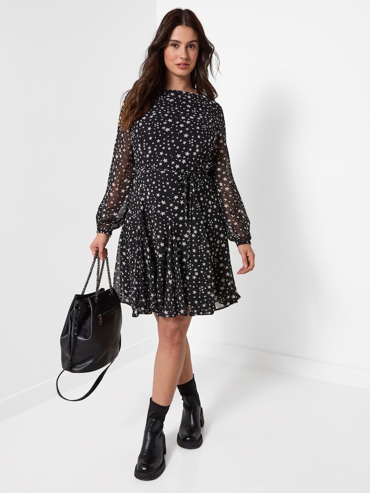 Joe Browns Black Astrid Flippy Hem Mini Dress - Image 1 of 5 Joe Browns Black Astrid Flippy Hem Mini Dress - Image 1 of 5