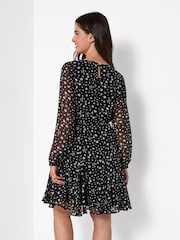 Joe Browns Black Astrid Flippy Hem Mini Dress - Image 3 of 5