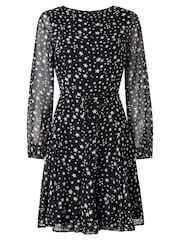 Joe Browns Black Astrid Flippy Hem Mini Dress - Image 5 of 5