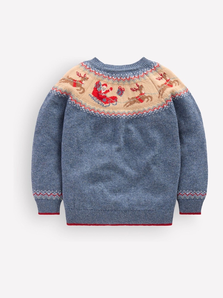 Boden Blue Fair Isle Jumper - Image 2 of 3 Boden Blue Fair Isle Jumper - Image 2 of 3
