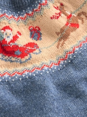 Boden Blue Fair Isle Jumper - Image 3 of 3