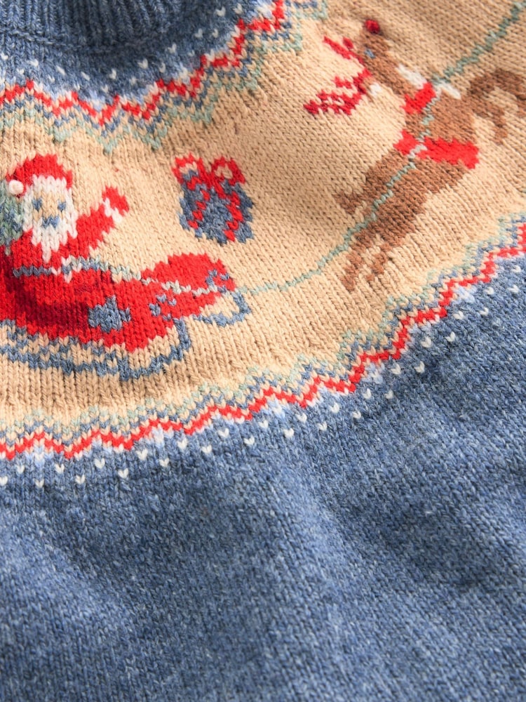 Boden Blue Fair Isle Jumper - Image 3 of 3 Boden Blue Fair Isle Jumper - Image 3 of 3