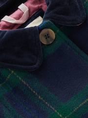 Boden Blue Velvet Trim Wool Coat - Image 3 of 3