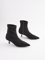 Black Forever Comfort® Ankle Sock Boots - Image 3 of 7