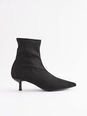 Black Forever Comfort® Ankle Sock Boots - Image 4 of 7