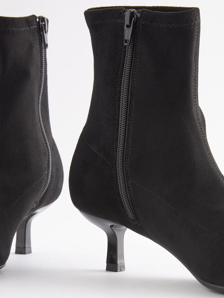 Black Forever Comfort® Ankle Sock Boots - Image 7 of 7