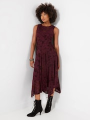 Joe Browns Дитаның Flocked Dippy Hem Maxi көйлегі - 5суретінің 2 суреті