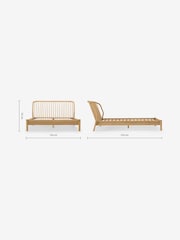 MADE.COM Oak Tacoma Bed - Image 3 of 3