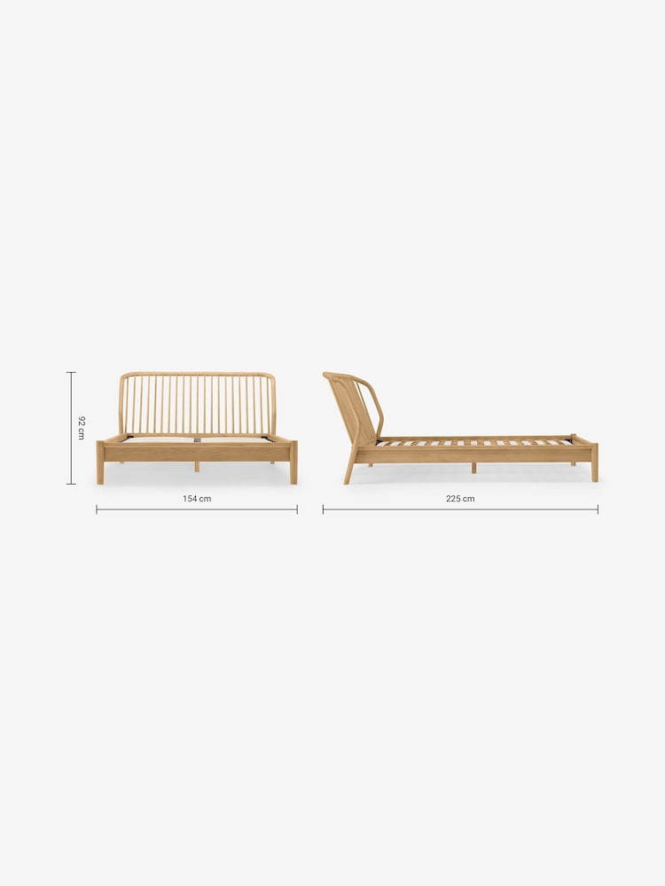 MADE.COM Oak Tacoma Bed - Image 3 of 3