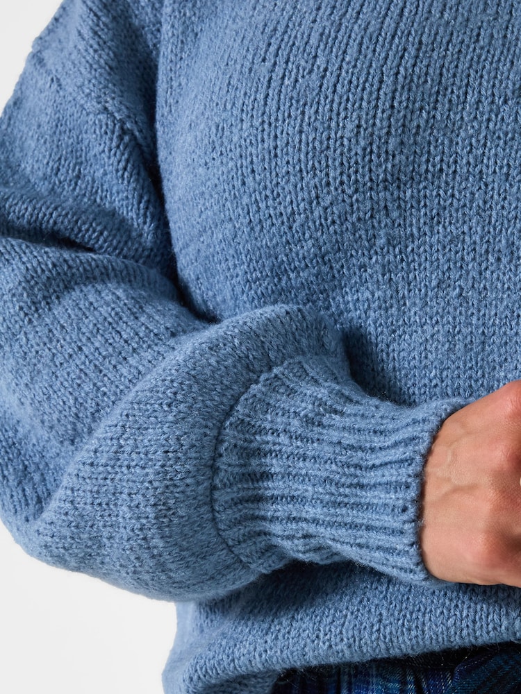 Joe Browns Blue Oh So Cosy V-Neck Jumper - Image 2 of 6