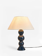 Jasper Conran London White Large Sphere Ceramic Table Lamp - Image 5 of 5