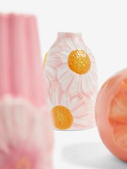 Set of 3 Pink Ceramic Flower Bud Vases - Image 2 of 5