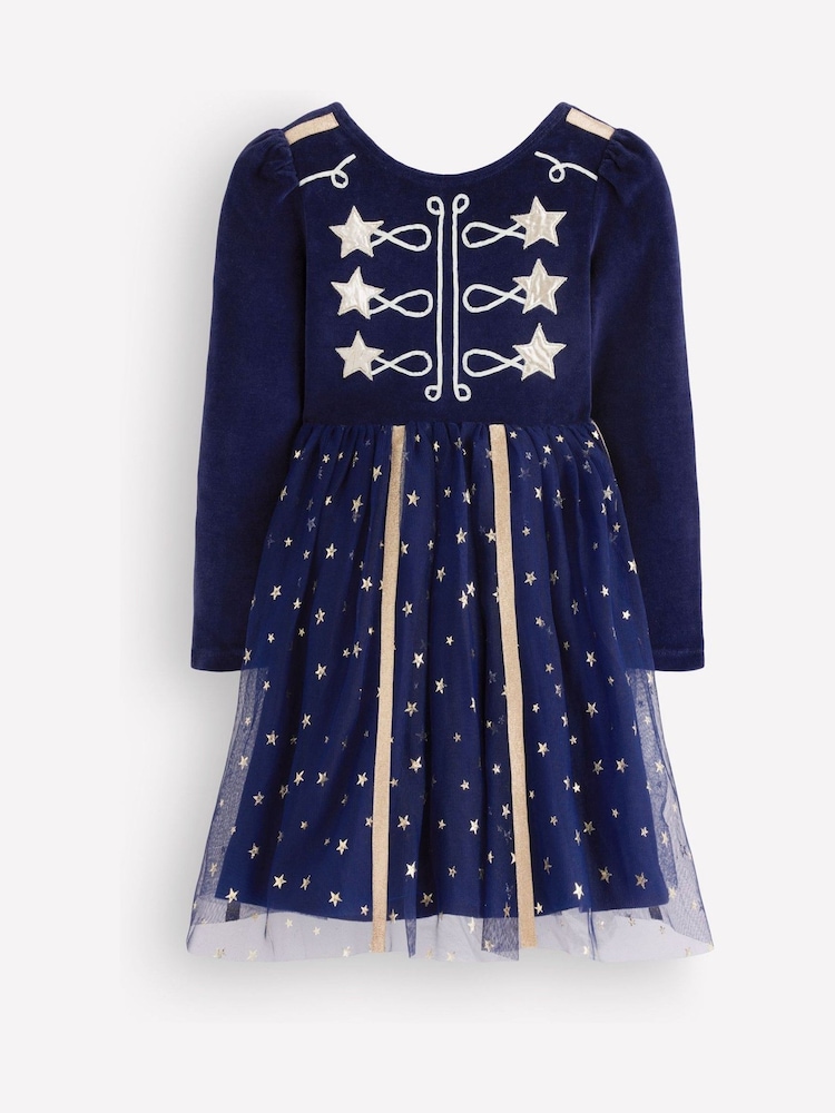 Boden Blue Aurora Appliqué Tulle Dress - Image 1 of 3 Boden Blue Aurora Appliqué Tulle Dress - Image 1 of 3