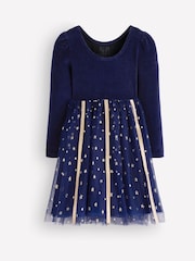 Boden Blue Aurora Appliqué Tulle Dress - Image 2 of 3